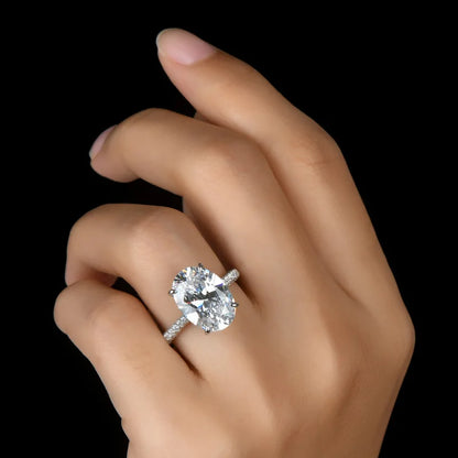 Cushion Diamond Prong Engagement Ring