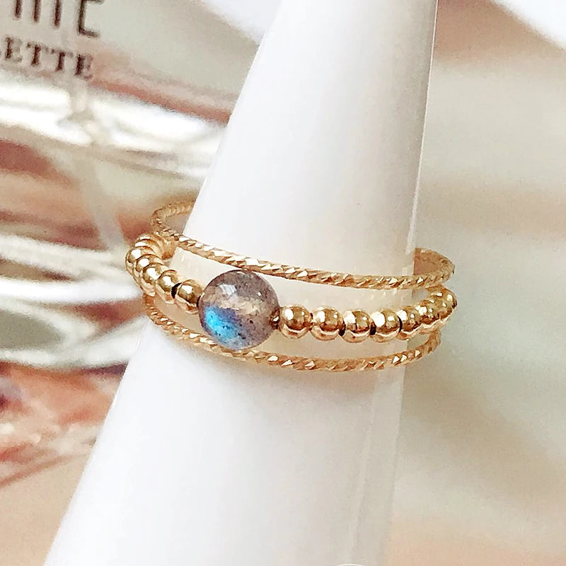 Gold Filled Moonstone Ring