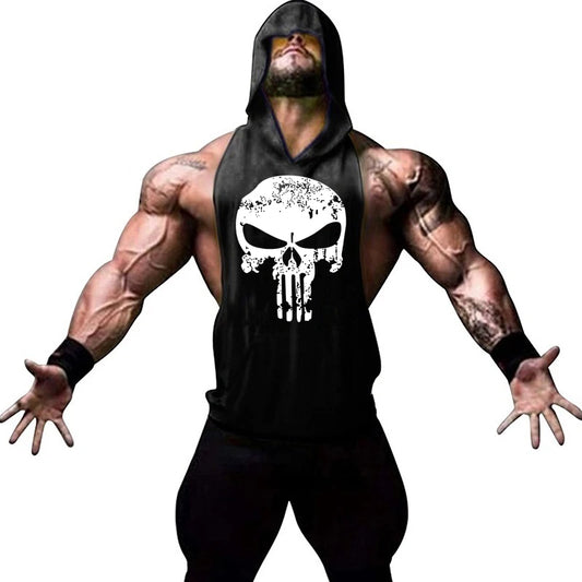 Bodybuilding Cotton Skulls Tank Top