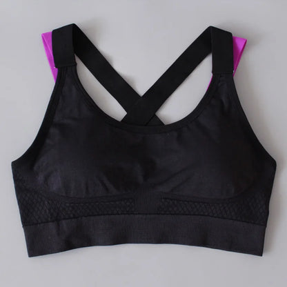 Cross-Strap Wireless Push-Up Bra