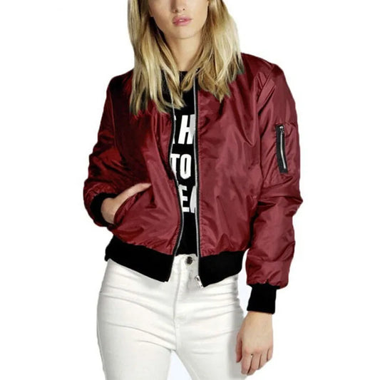 Mandarin Collar Bomber Jacket