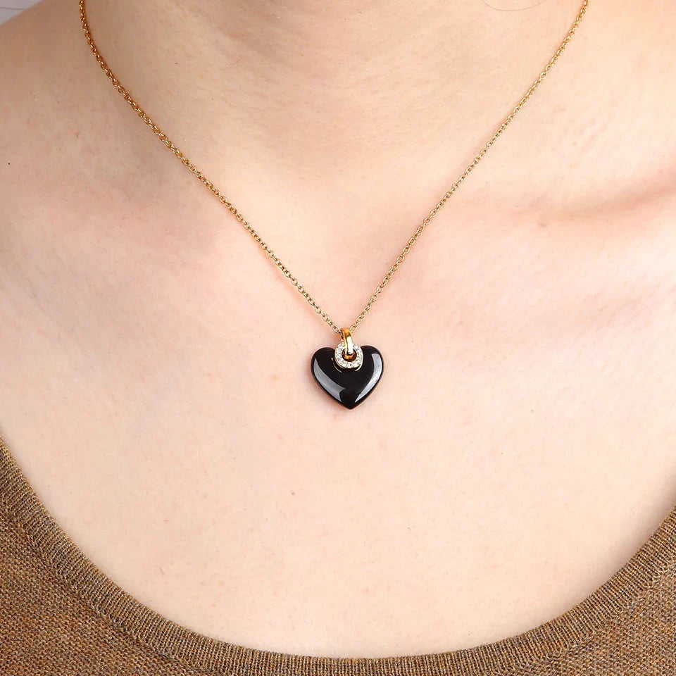 Ceramic Heart Necklace