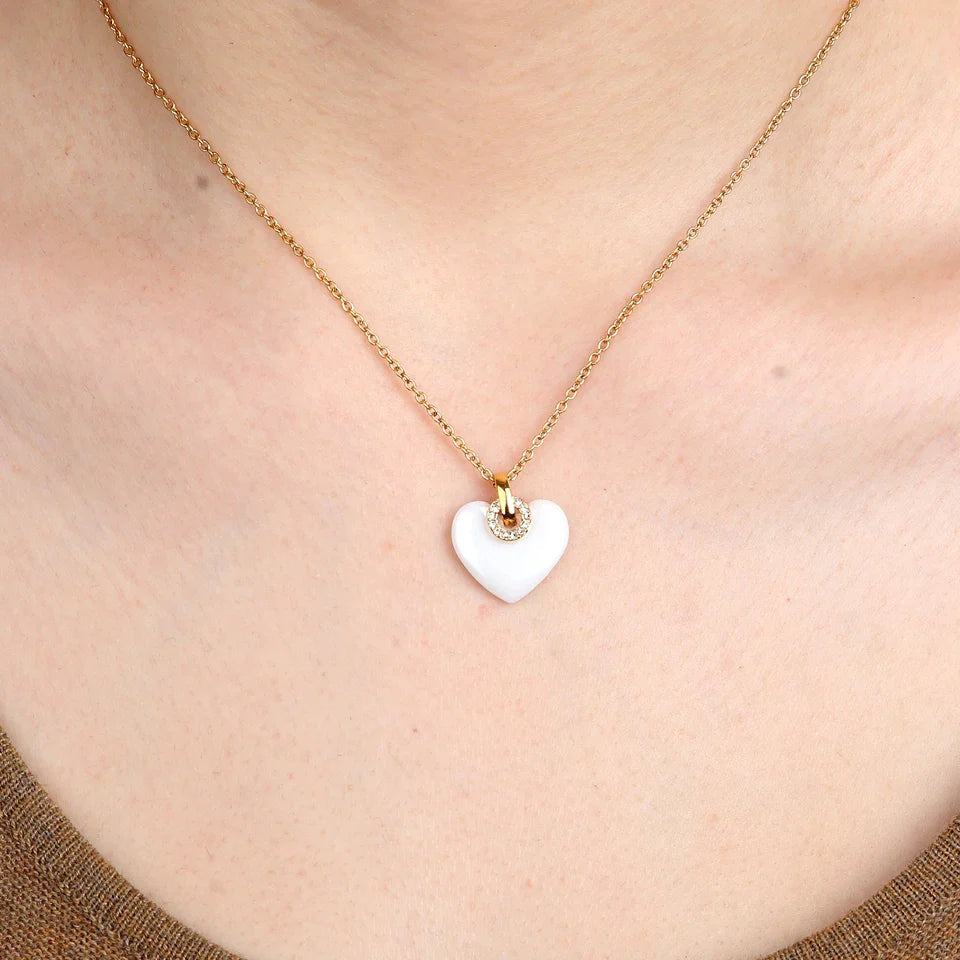 Ceramic Heart Necklace