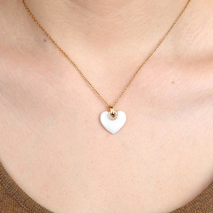 Ceramic Heart Necklace