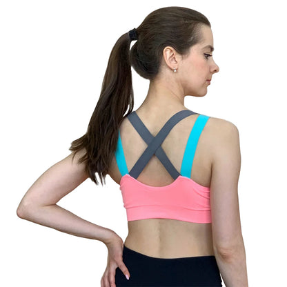 Cross-Strap Wireless Push-Up Bra