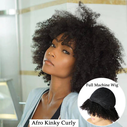 Short Jerry Curl Wig