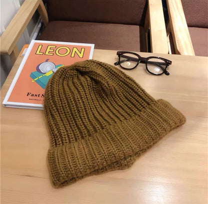 Knit Wool Blend Beanie