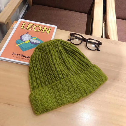 Knit Wool Blend Beanie