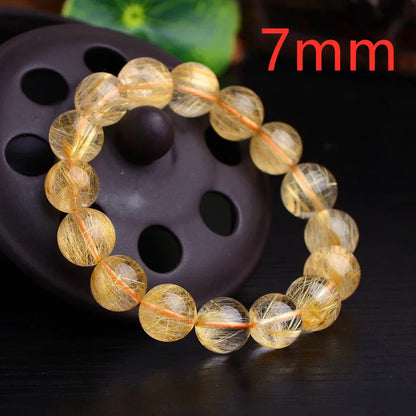 Gold Rutilated Quartz Bracelet