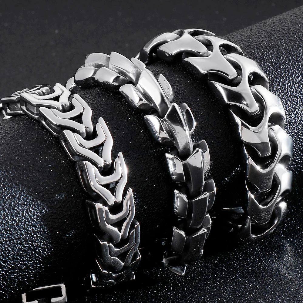 Heavy Stainless Steel Link Bracelet