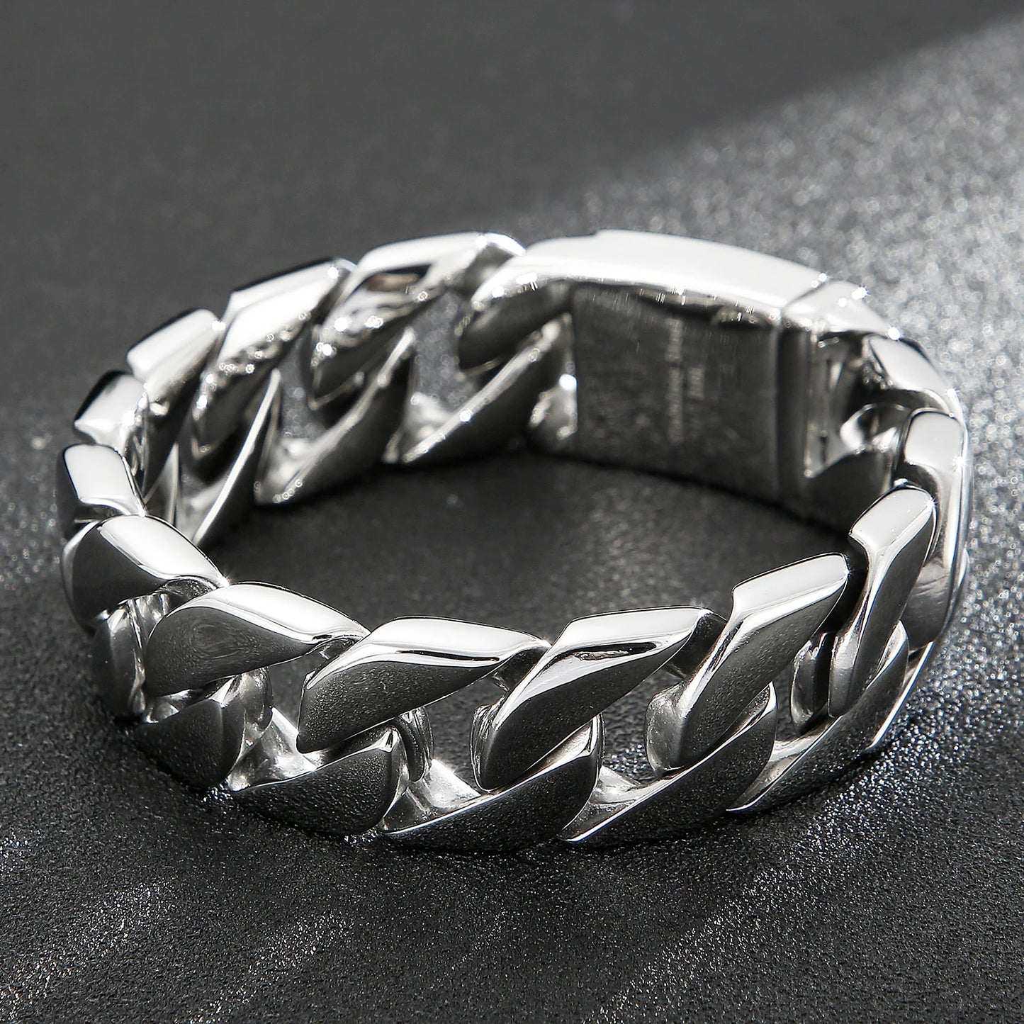 Geometric Link Chain Bracelet
