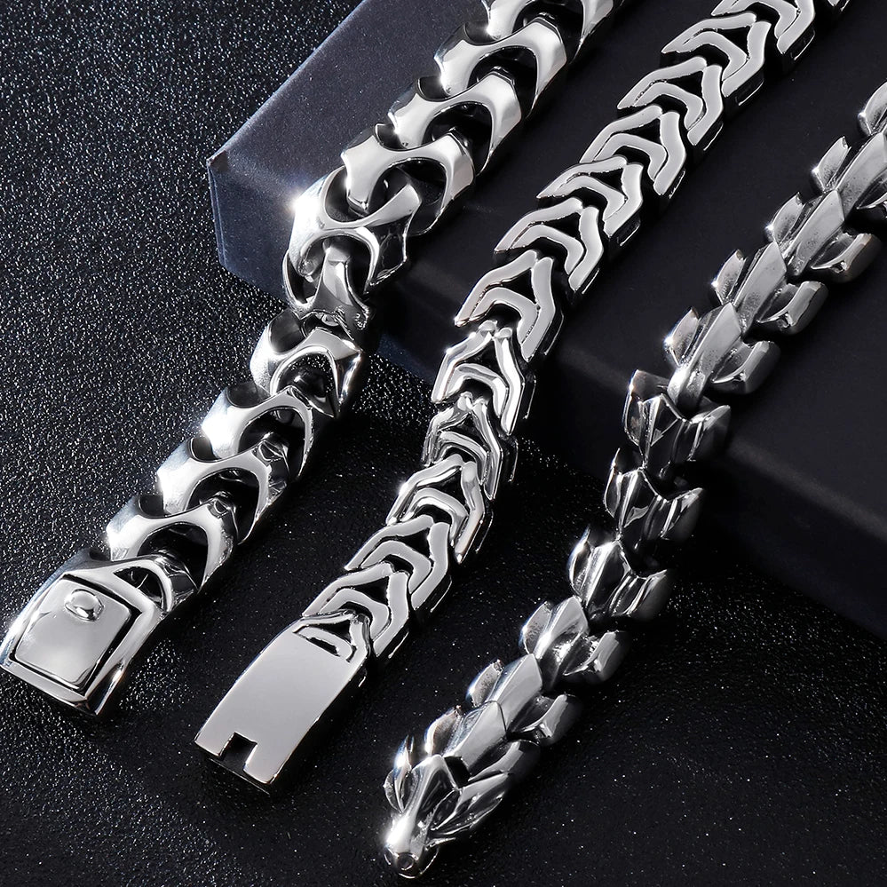 Heavy Stainless Steel Link Bracelet