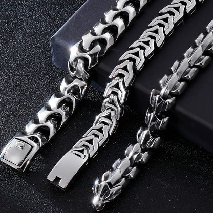 Heavy Stainless Steel Link Bracelet