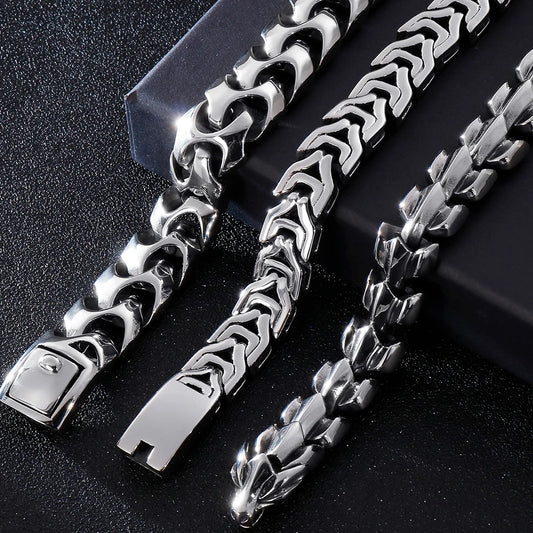 Heavy Stainless Steel Link Bracelet
