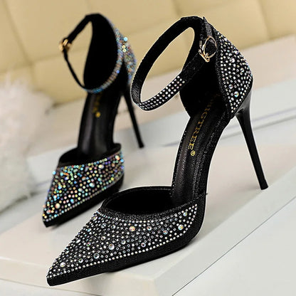 Rhinestone Stiletto Pumps