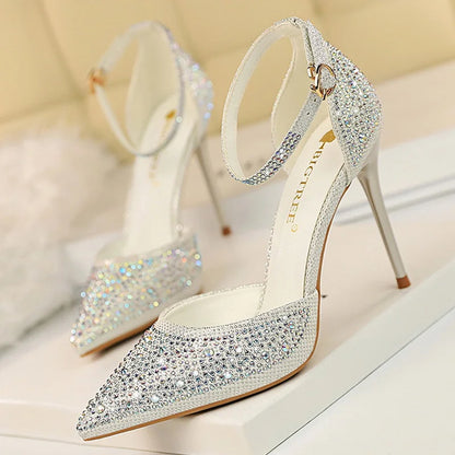 Rhinestone Stiletto Pumps