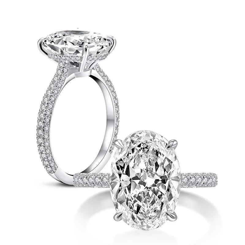 Cushion Diamond Prong Engagement Ring