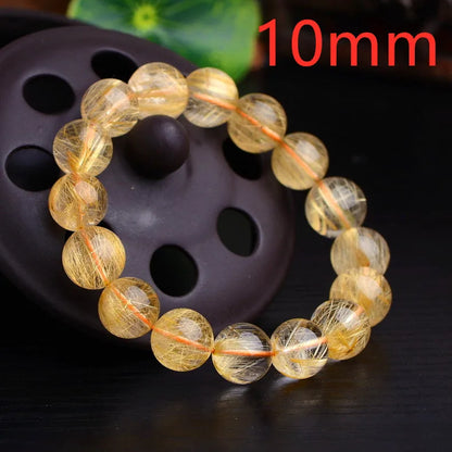 Gold Rutilated Quartz Bracelet