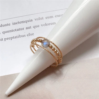 Gold Filled Moonstone Ring
