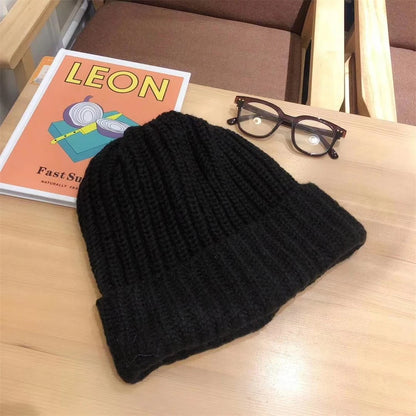Knit Wool Blend Beanie