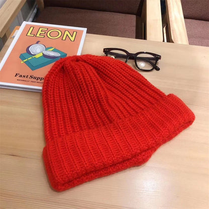 Knit Wool Blend Beanie