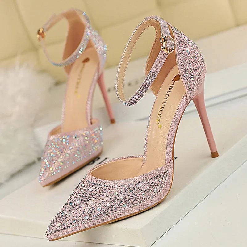 Rhinestone Stiletto Pumps