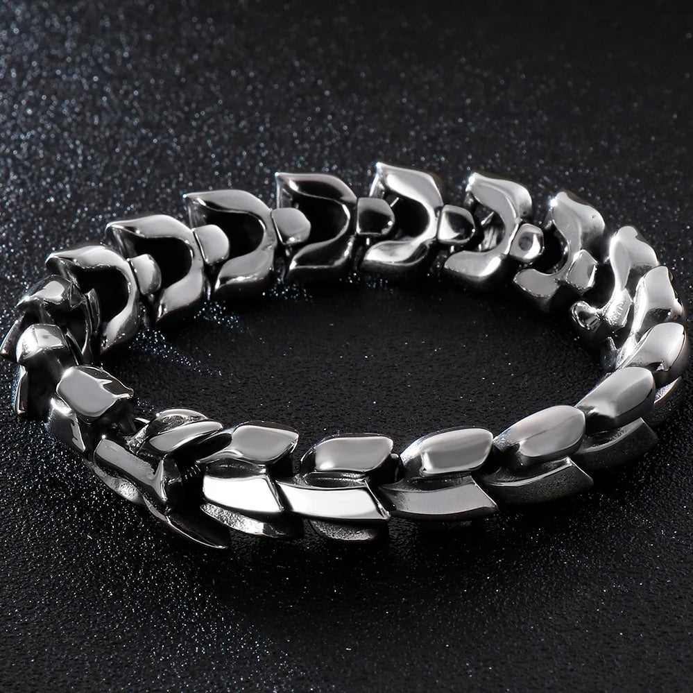 Heavy Stainless Steel Link Bracelet