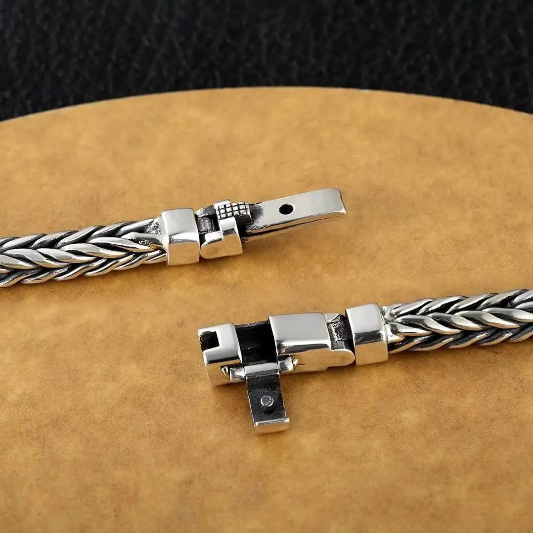 Sterling Silver Lock Bracelet