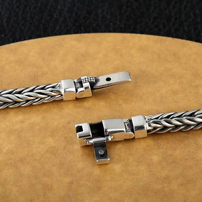 Sterling Silver Lock Bracelet