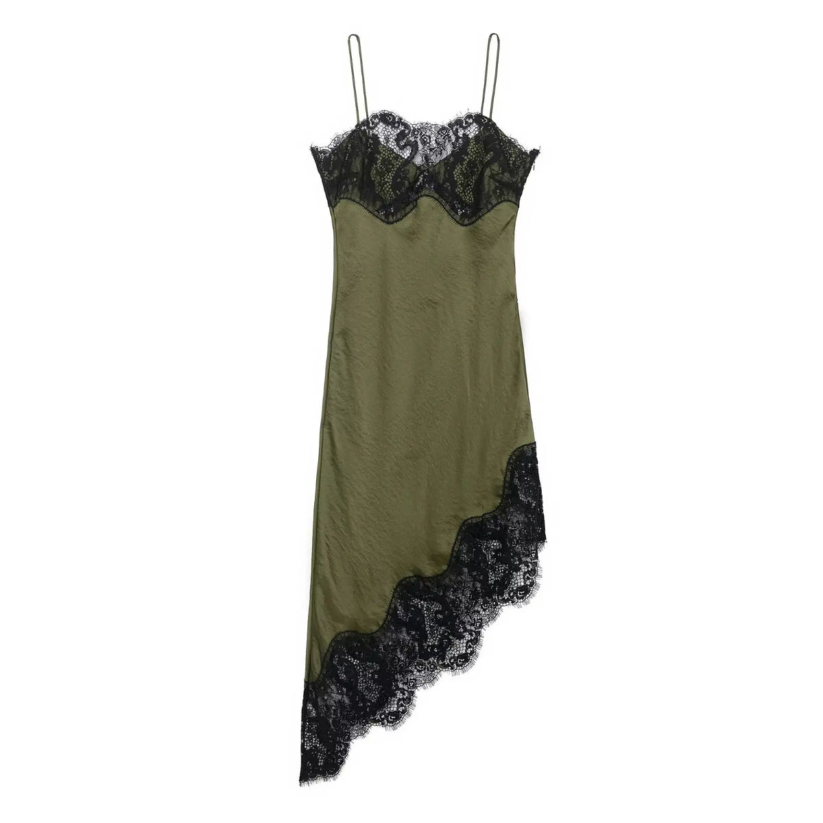 Side-Zip Lace Maxi Dress