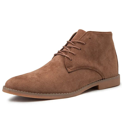 Brown Suede Leather Chelsea Boots