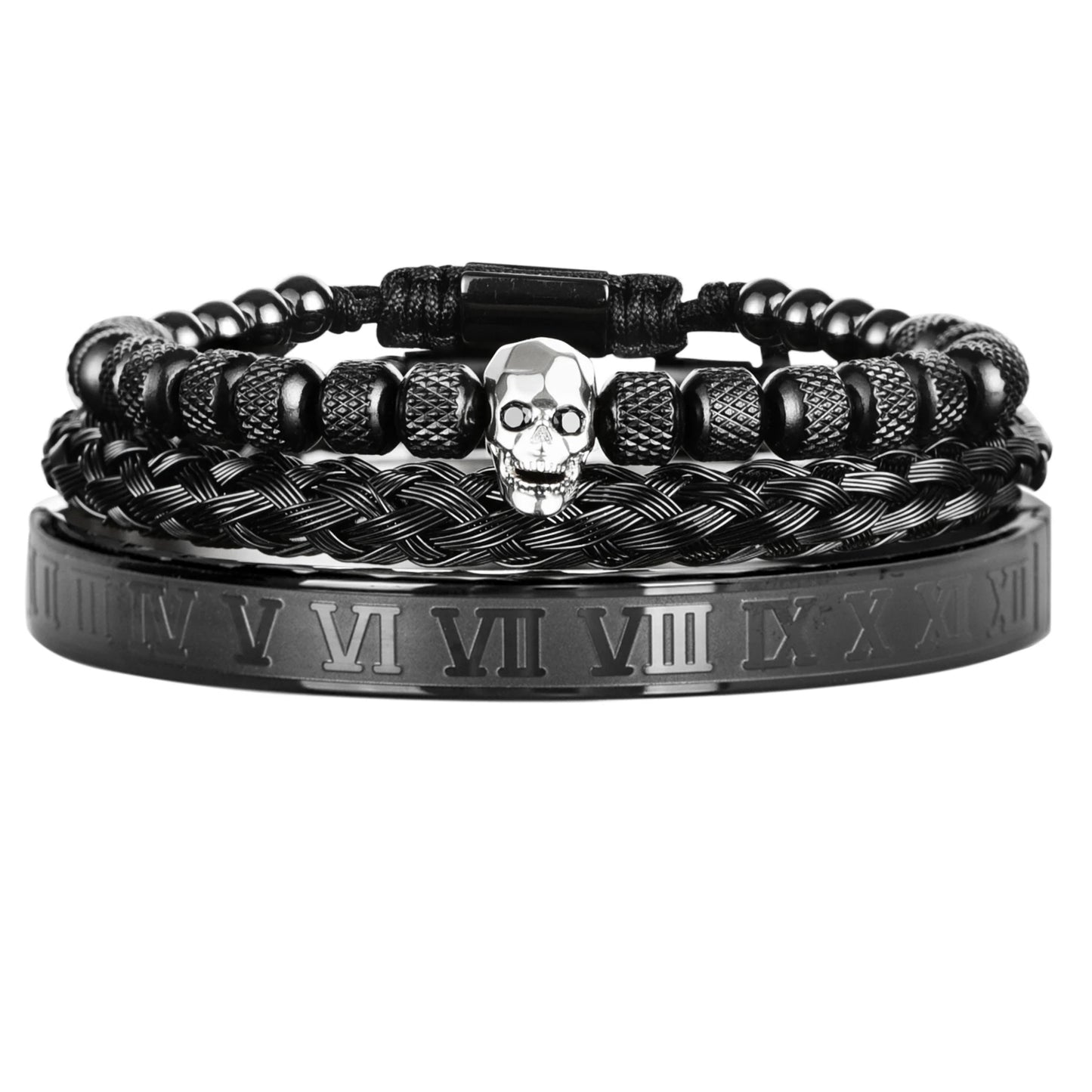 Trendy Skeleton Bead Bracelet