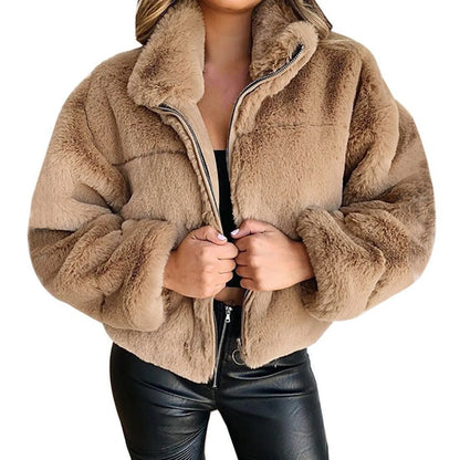 Short Zip Cardigan Coat