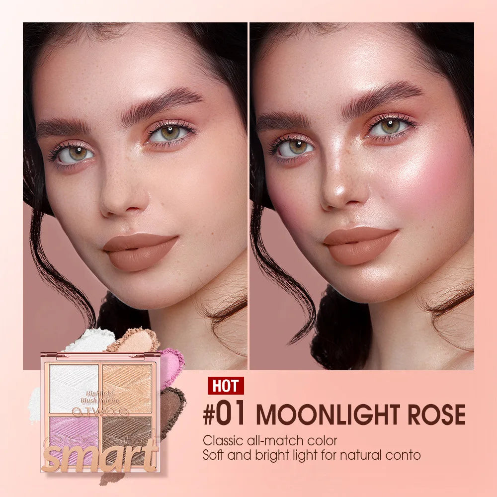 4 Color Blush Palette