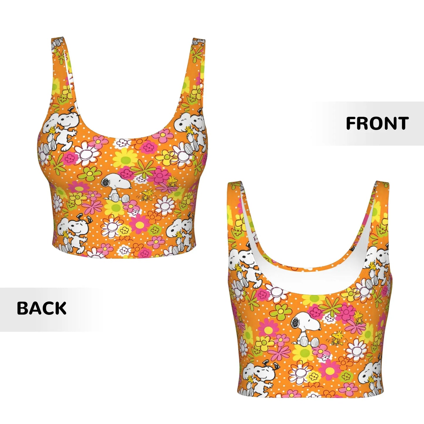 Dog Cartoon Print Bra