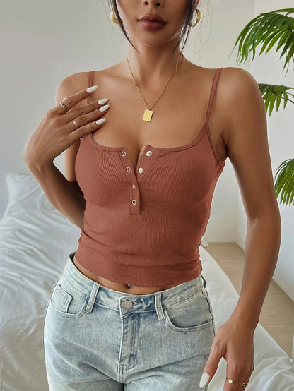 Button Corset Camisole