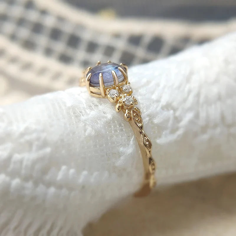 Labradorite Silver Ring