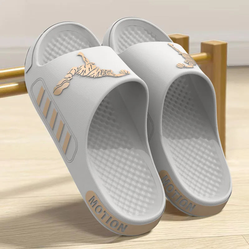 Tan Eva Slip-on Slippers