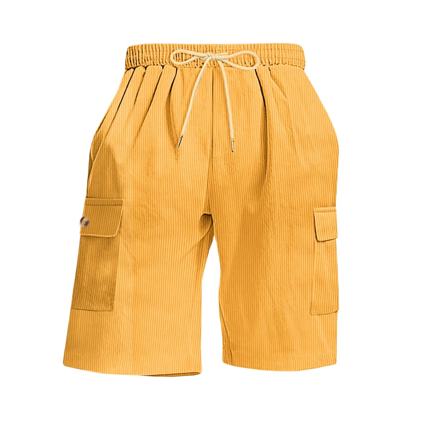 Corduroy Drawstring Beach Shorts