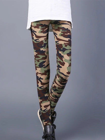 Graffiti Floral Print Leggings