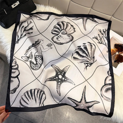 Fruit Print Korean Square Scarf