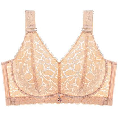 Floral Print Gathered Bra