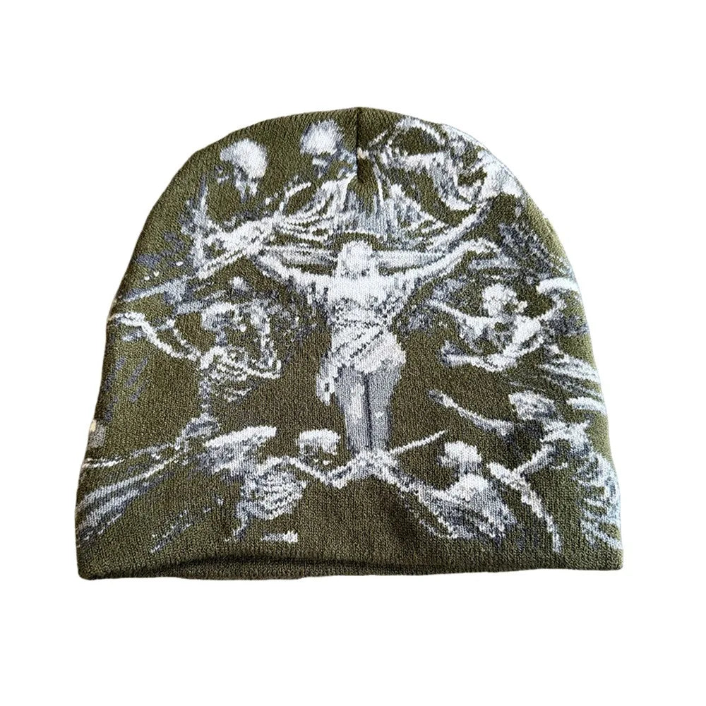 Elastic Jacquard Beanie