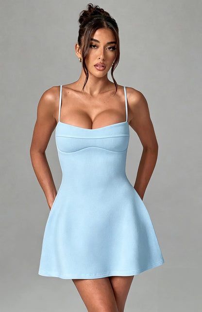Sweetheart Spaghetti-Strap Mini Dress