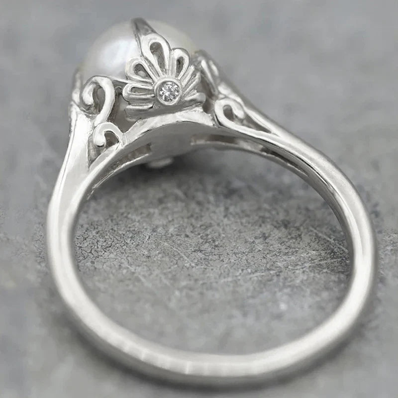 Pearl Zirconia Ring