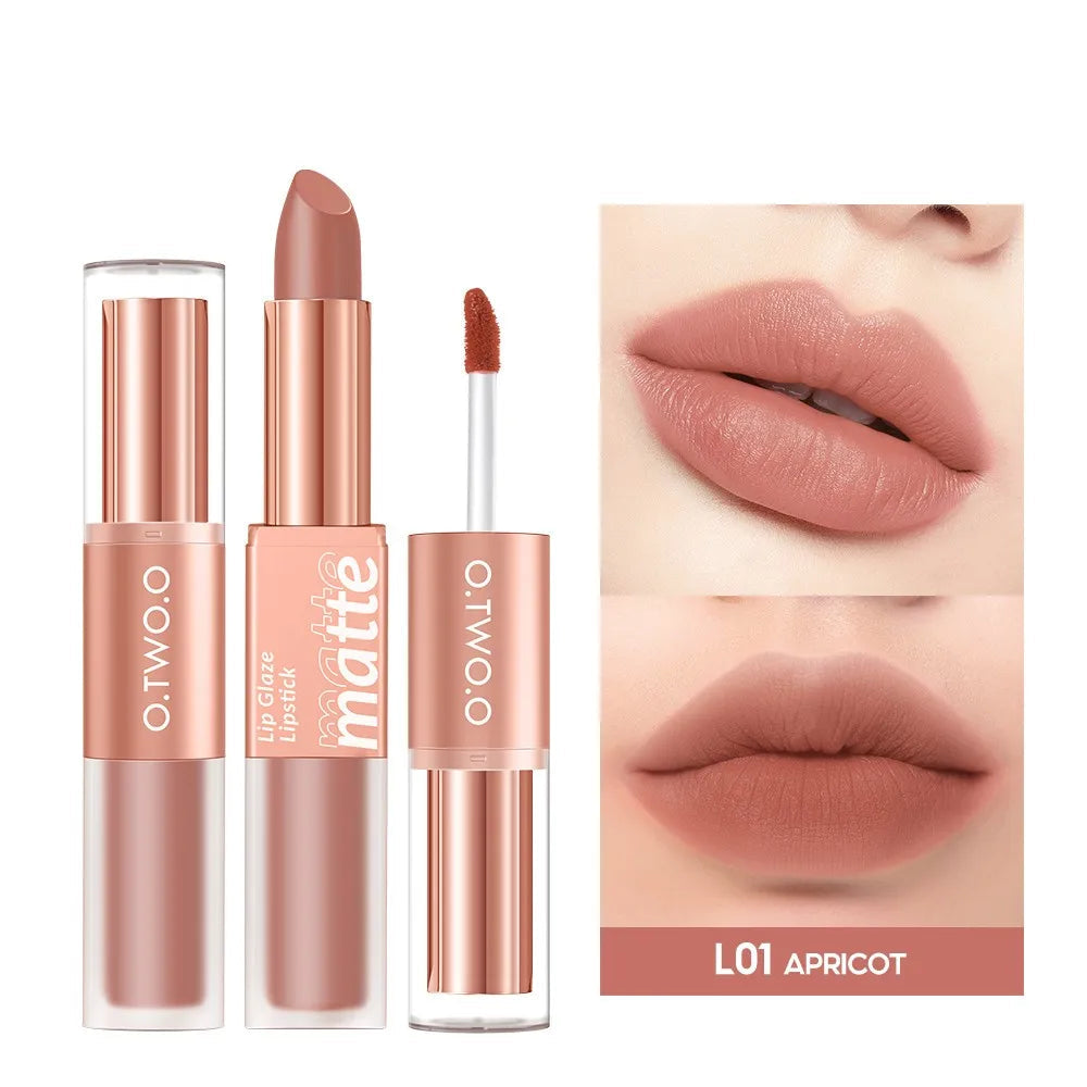 2in1 Matte Gloss Waterproof Lipstick
