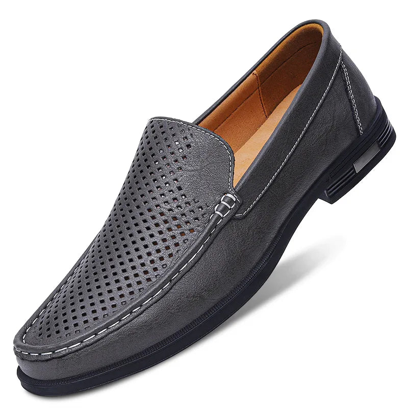Leather Slip On Shoes Style