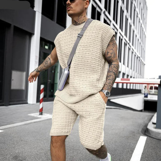 Sleeveless Tops Shorts Streetwear Set