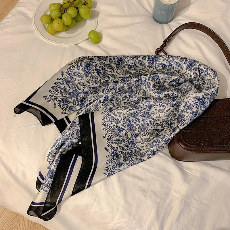 High-End Small Silk Scarf