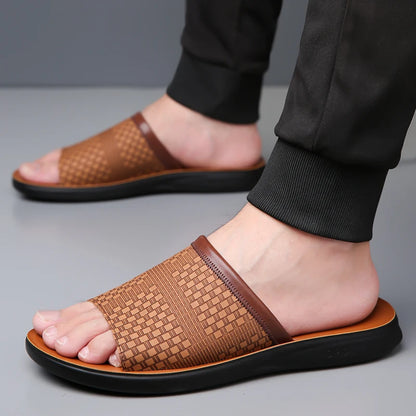 Tan PU Summer Shoes